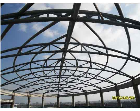密山中煤朔州宾馆管桁架工程